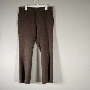 Vintage Levi's Action Slacks Dress Pants Men's 34 x 29 Mid Rise Brown Office USA